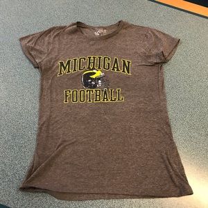 Womens University of Michigan, football tee